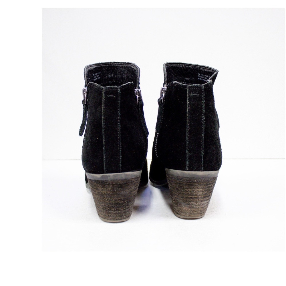 FRYE Boots | Frye Judy Black Suede Leather Booties Double Zip Ankle Boot Size 9 - Picture 7 of 11